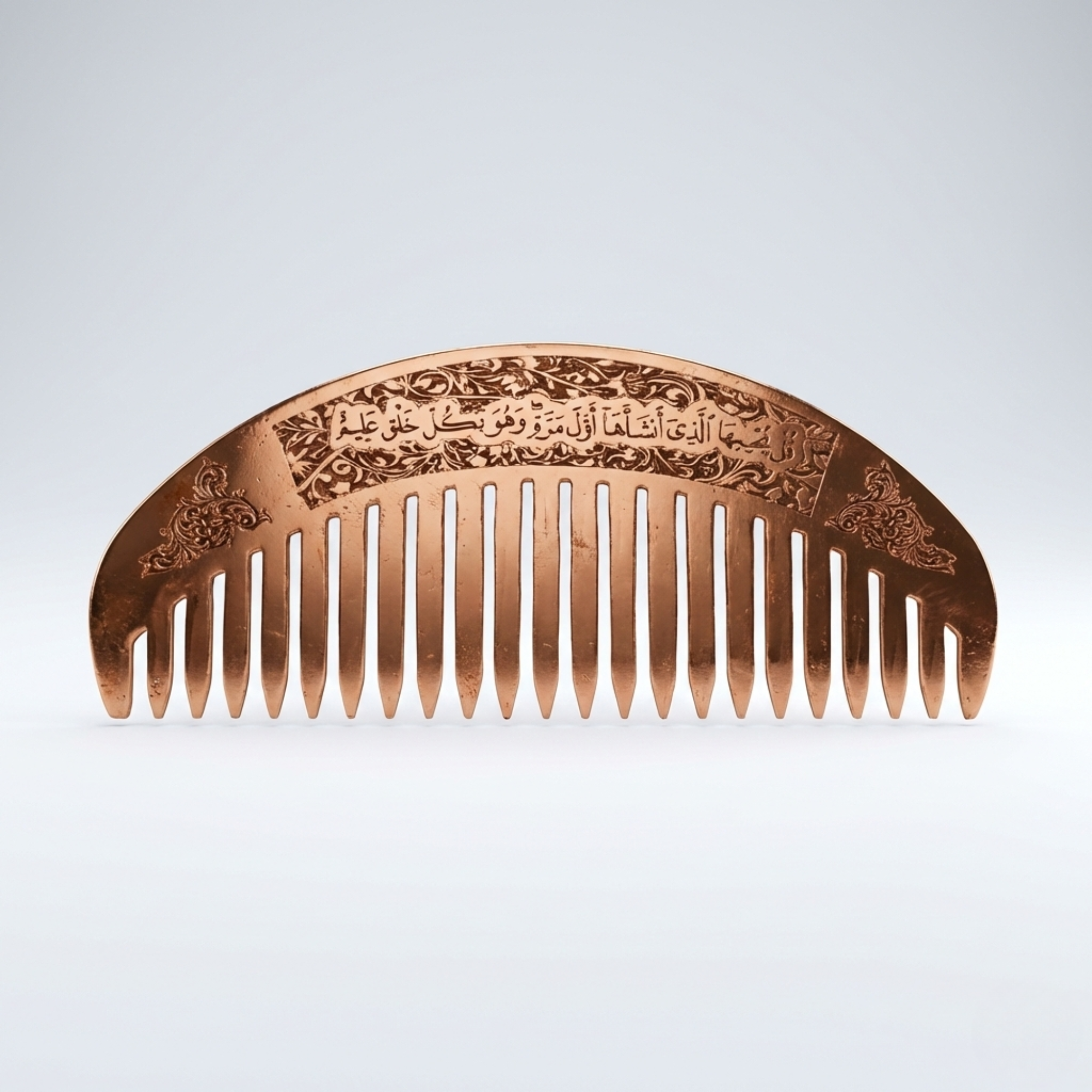 Luxury Natural Copper Hair Comb Islamic-inspired
