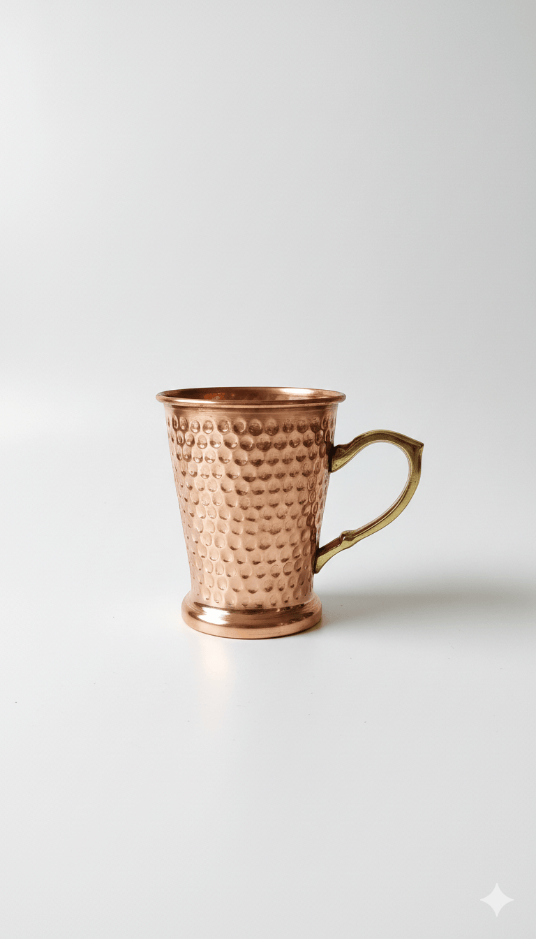 Handcrafted Hammered Copper Cup - KADOH